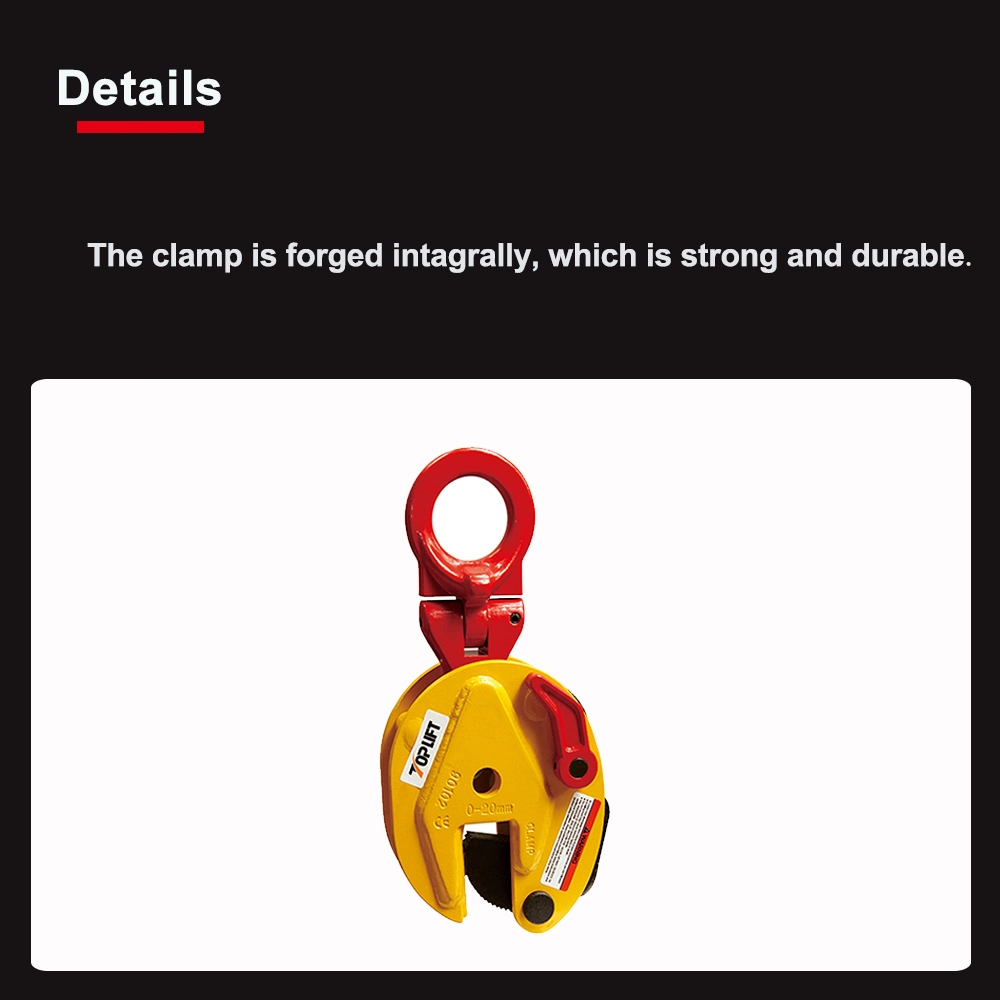 Lifting Equipment Hardware Tp Lifting CD Universal Steel Plate Clamp Pallet Clamp